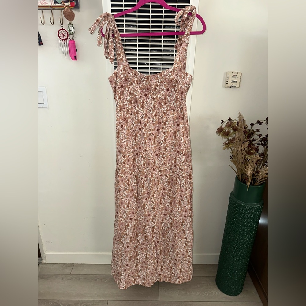 Floral Pink Maxi Dress